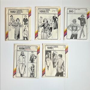 Vintage Stretch & Sew patterns 5 included in this listing #103